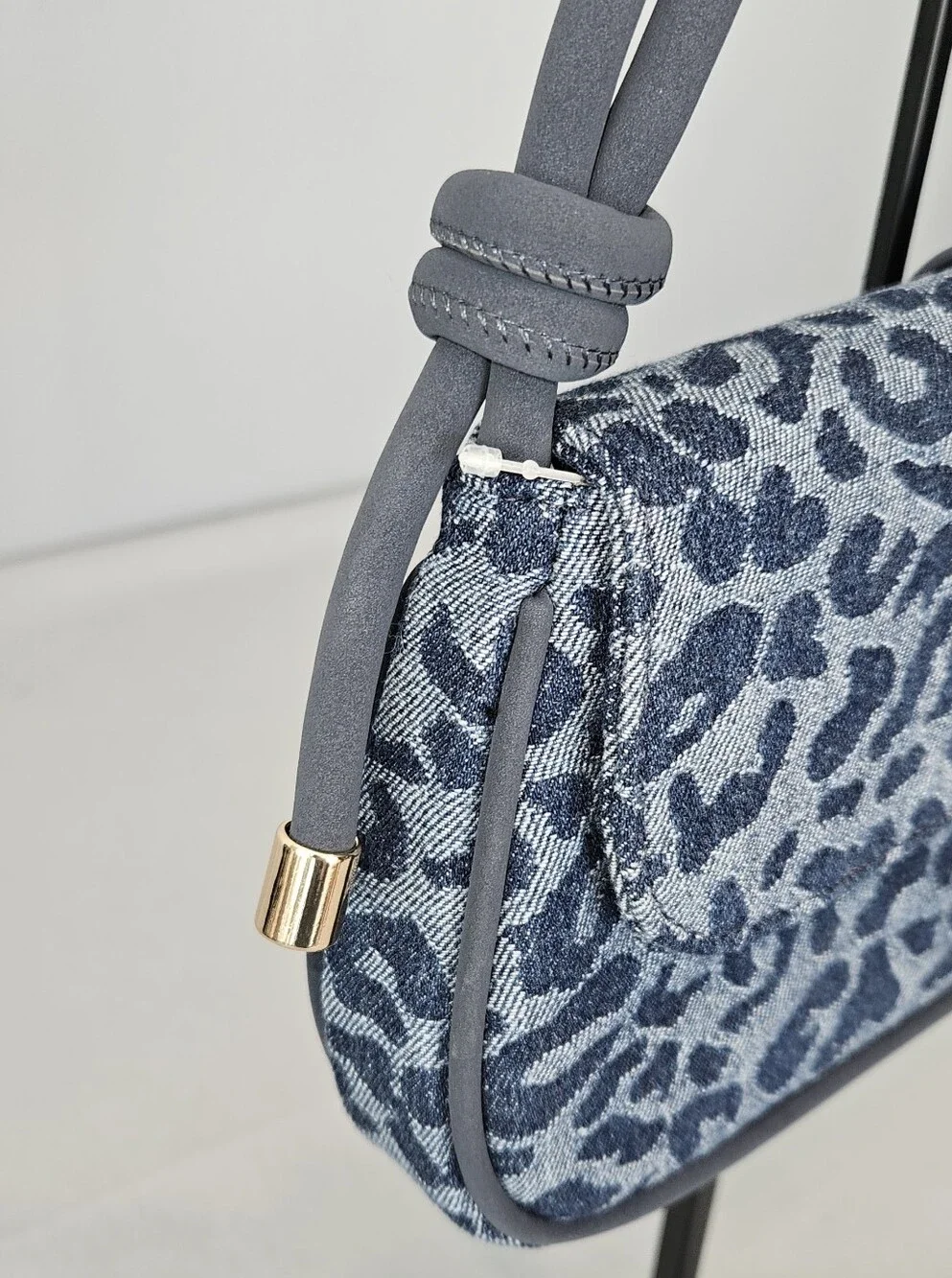 RARE - NWT ALDO Alodalegyn Denim Leopard Print Shoulder Bag – Trendy Y2K